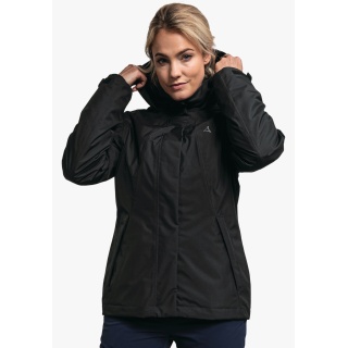 Schöffel Winter Jacket 3in1 Partinello (waterproof and windproof + fleece jacket) black Women - Short size -